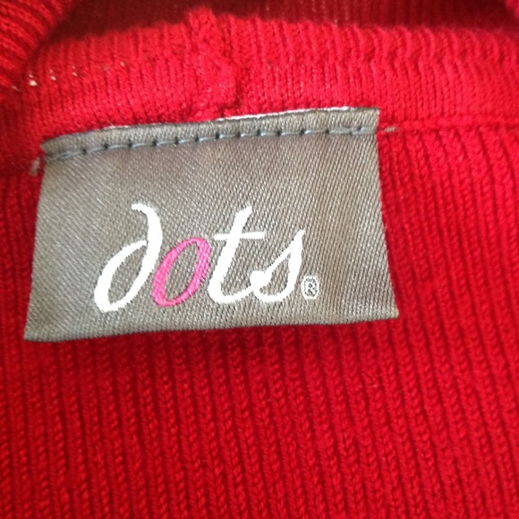 RED DRESS - APPLE CHERRY RED SWEATER DRESS - Picture 3 of 5